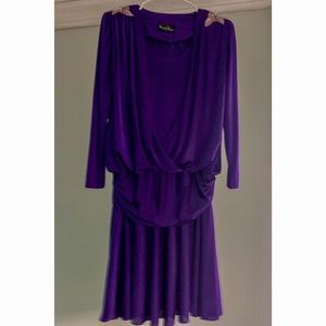vintage drop waist dress with bead embellishments